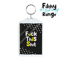 Fuck This Shit Black Keyring